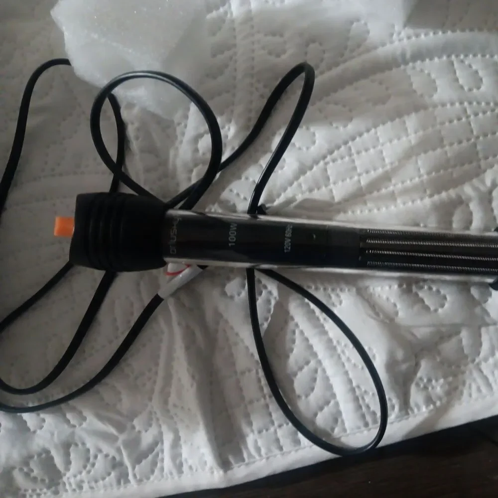 Orlushy Submersible Aquarium Heater Fresh or Saltwater 100W New in Box